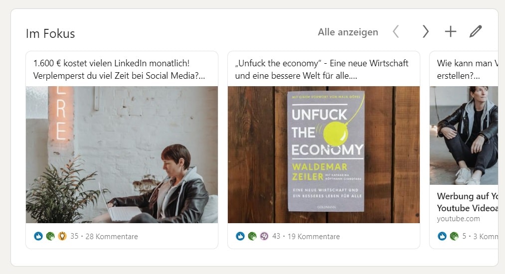 LinkedIn Fokus Bereich Beispiel LinkedIn Fokus Bereich Beispiel